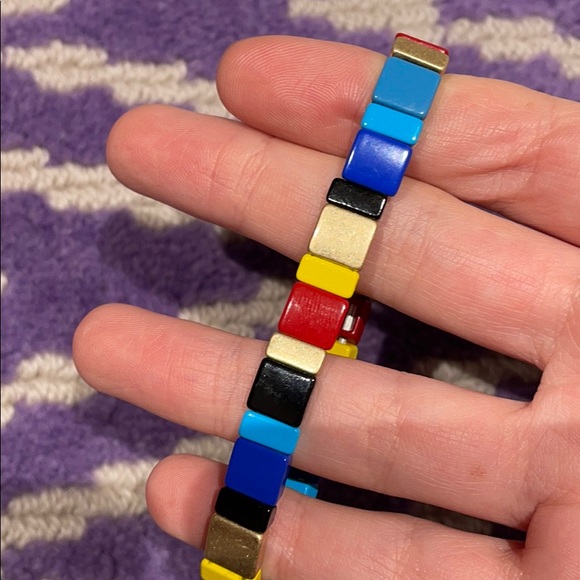 Rainbow beaded bracelet - Picture 2 of 4